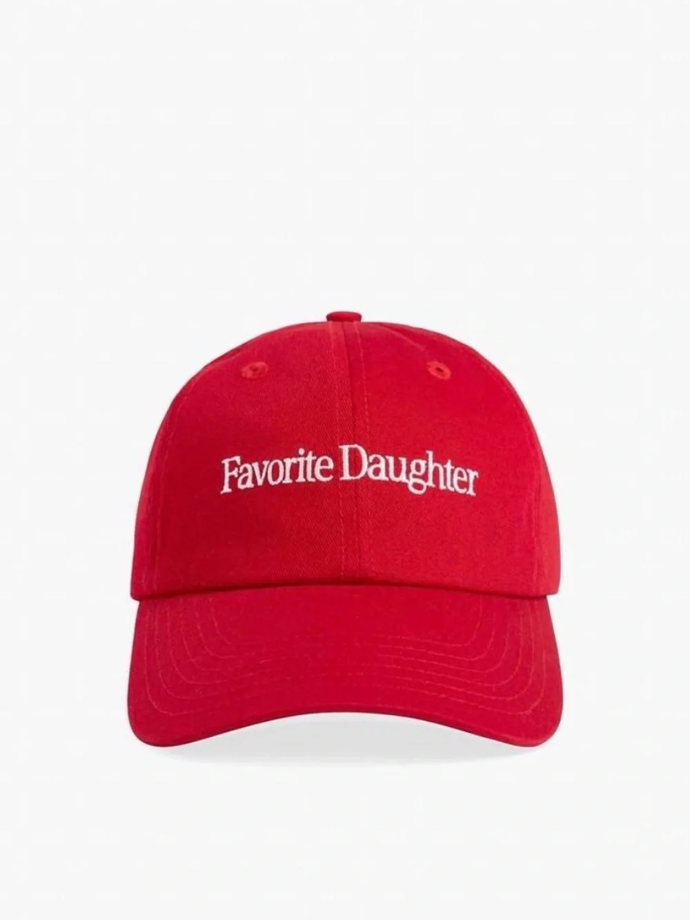 Favorite Daughter Bright Red Logo Baseball Cap